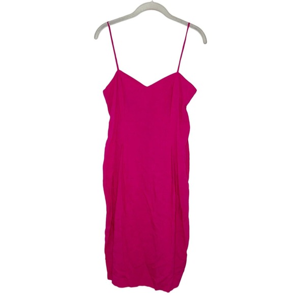 Marvin Singer For Depeche Mode Hot Pink VTG Slip Dress Size 8 - Picture 1 of 6